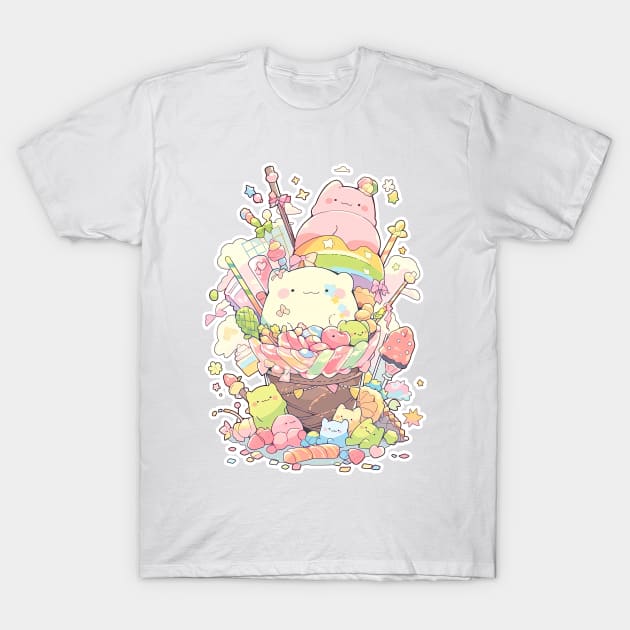 Foodiies Collection - Fry's Ultimate  Chocolate Flavoured Pudding Escalation | Kawaii Aesthetic Anime Food Design | PROUD OTAKU T-Shirt by PROUD OTAKU